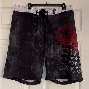 AFFLICTION MENS swim trunks